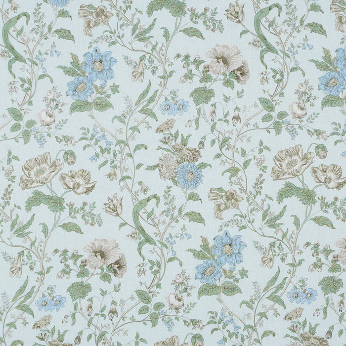 Schumacher Giselle Floral Sky Fabric 181901