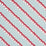 Schumacher Rousseau Stripe Rouge & Sky Fabric Sample 181911