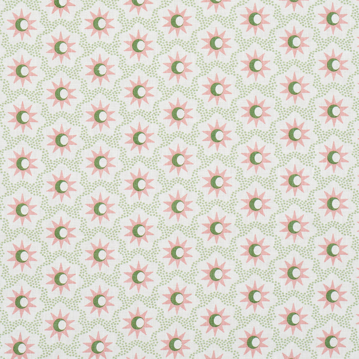 Schumacher Lucie Pink & Green Fabric 181940