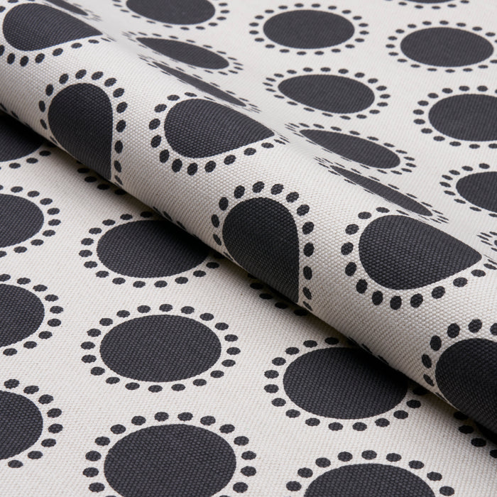 Schumacher Oompa Black Fabric Sample 181952