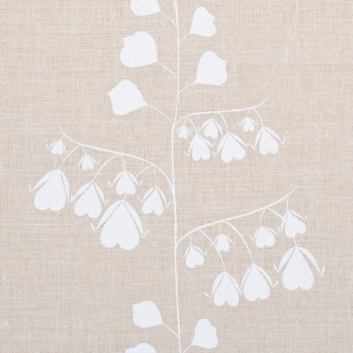 Schumacher Bleeding Hearts Neutral Fabric Sample 181962