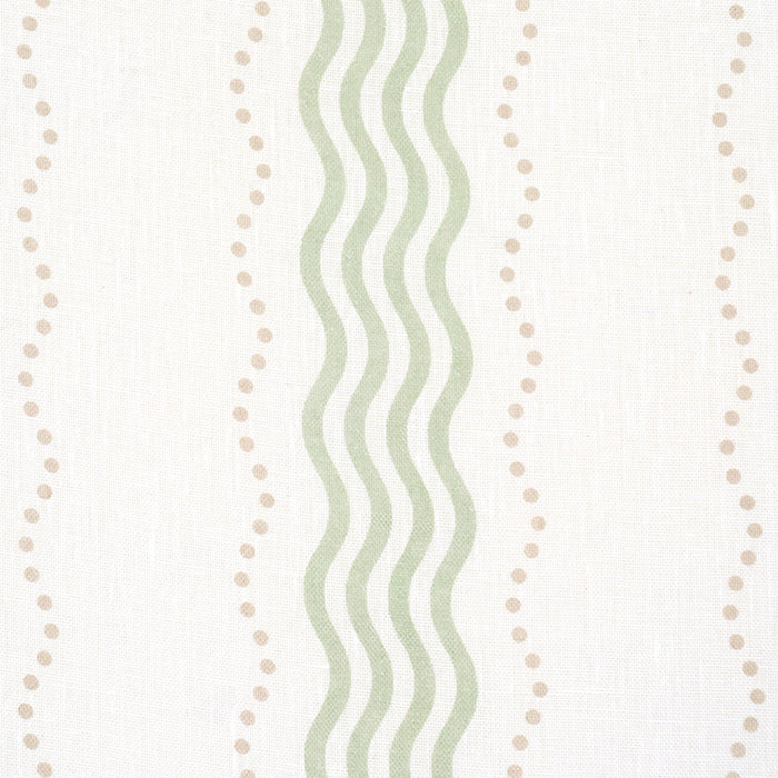 Schumacher Margot Linen Sheer Green Fabric Sample 182010