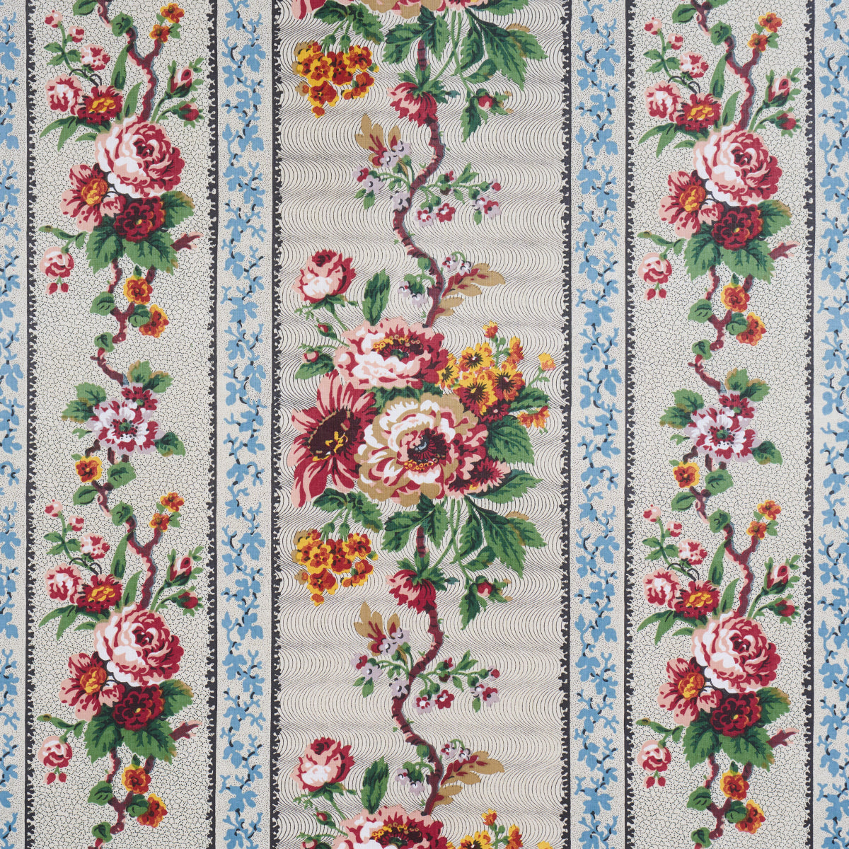 Schumacher Elizabeth Chintz Rose Fabric 182040