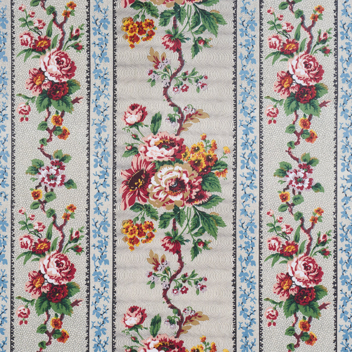 Schumacher Elizabeth Chintz Rose Fabric Sample 182040