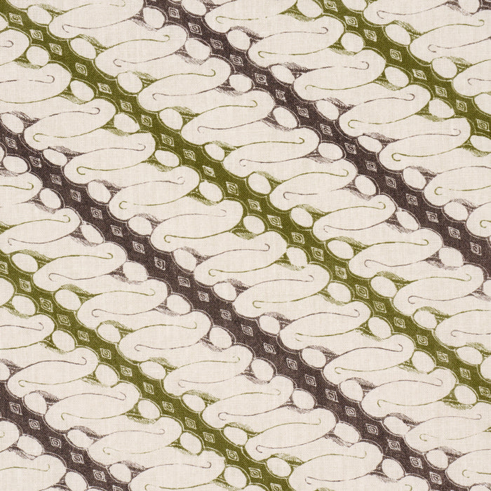 Schumacher Ronnie Green Fabric Sample 182050