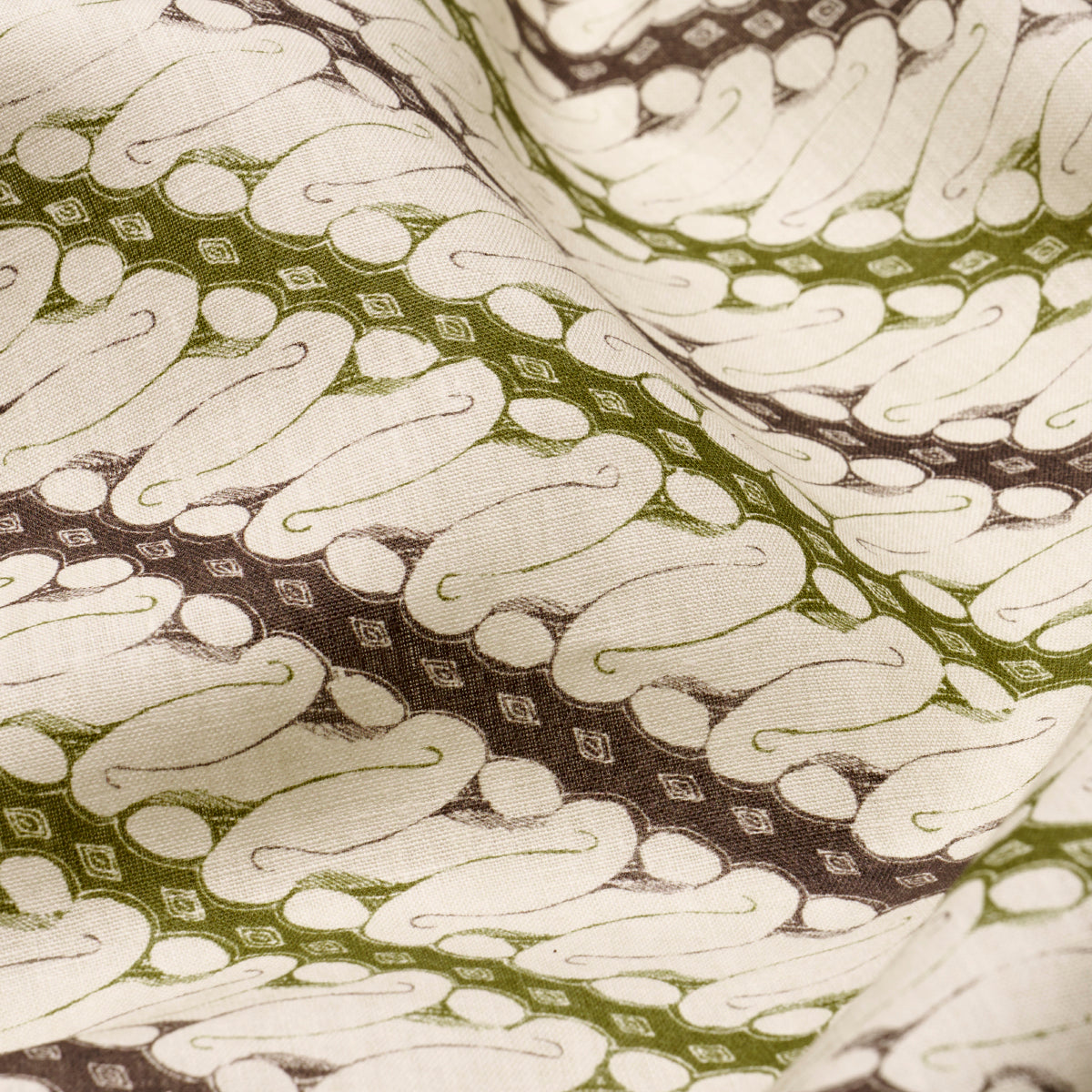 Schumacher Ronnie Green Fabric 182050