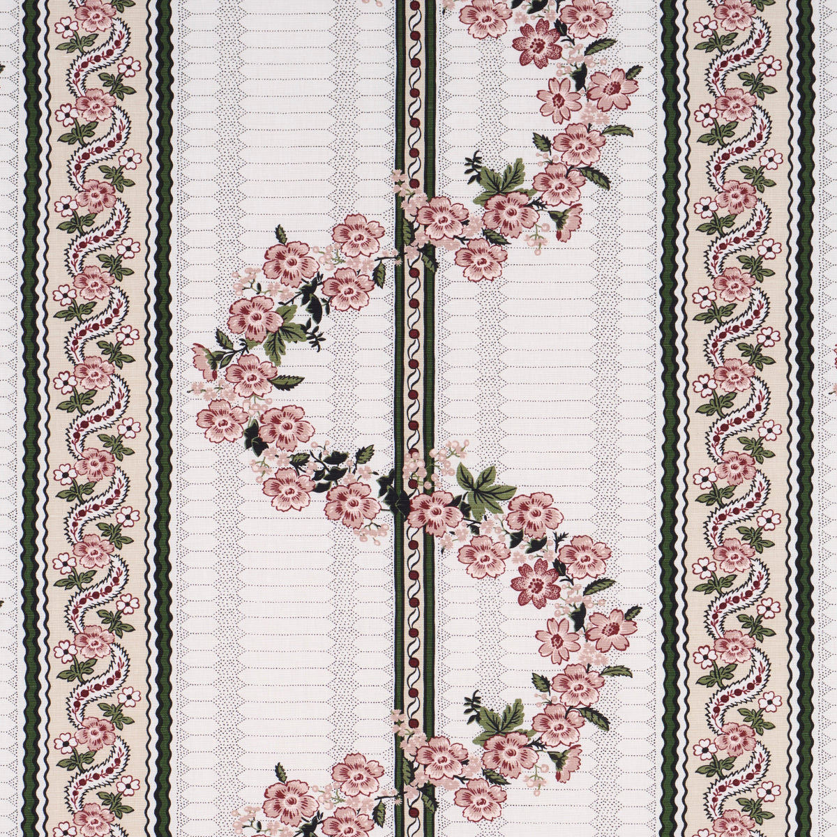 Schumacher Serena Garland Rose Fabric 182072