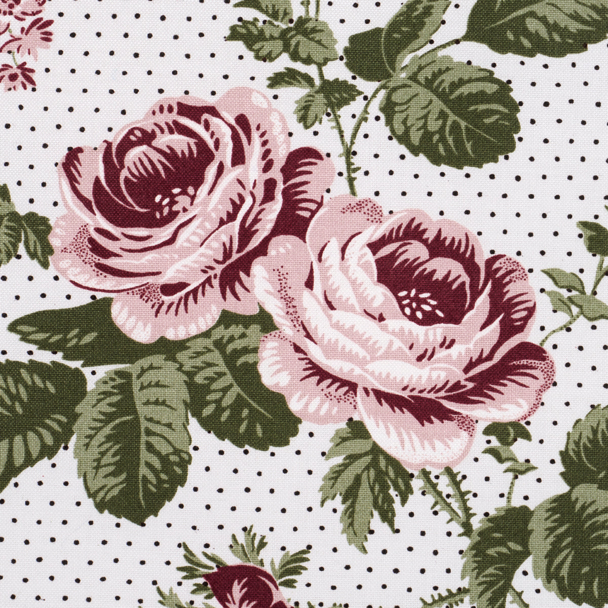 Schumacher Sibyl Chintz Rose Fabric 182080