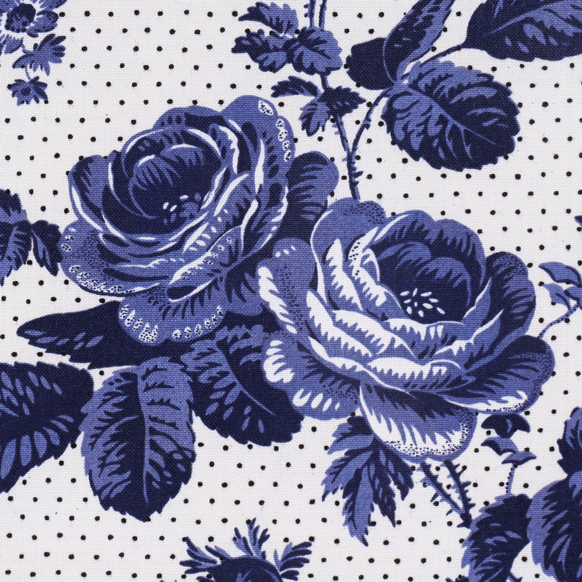 Schumacher Sibyl Chintz Blue Fabric 182082