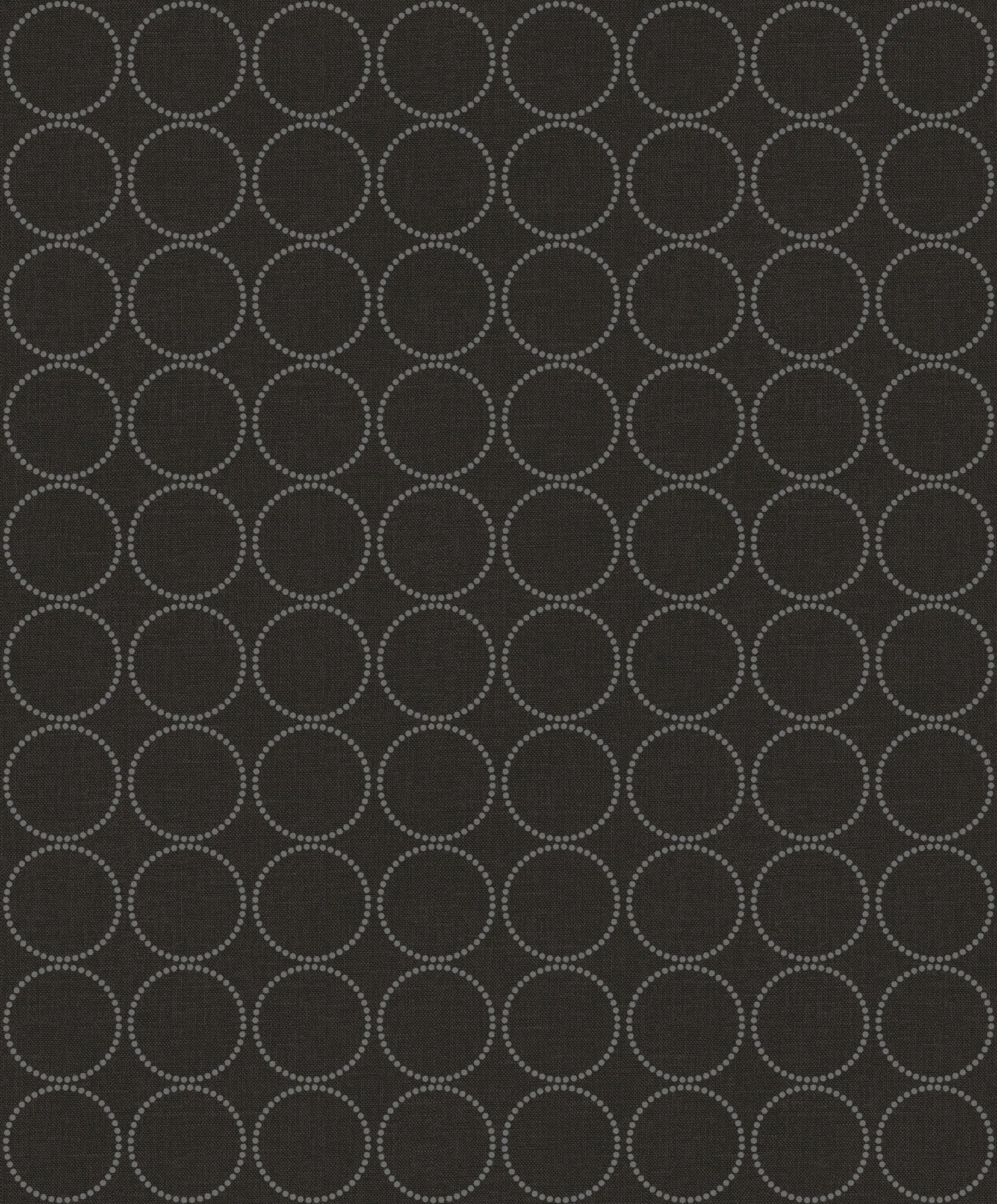 Seabrook Designs Small Circles Charcoal Wallpaper 1820900