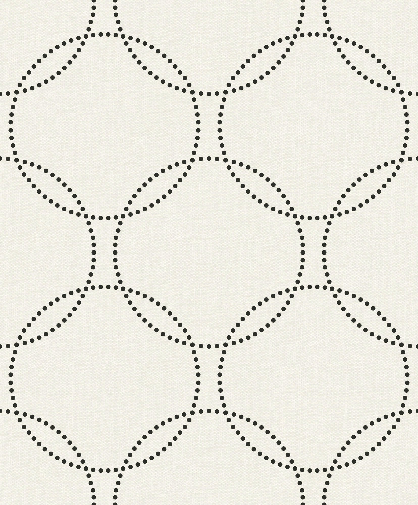 Seabrook Designs Intersecting Circles Ivory Wallpaper 1821010