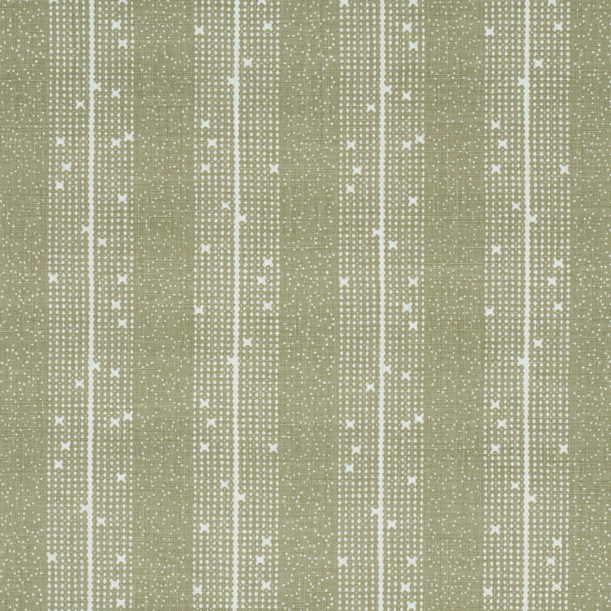 Schumacher Stella Stripe Moss Fabric 182110