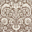 Schumacher Suffolk Damask Brown Fabric Sample 182120