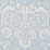 Schumacher Suffolk Damask Blue Fabric Sample 182121