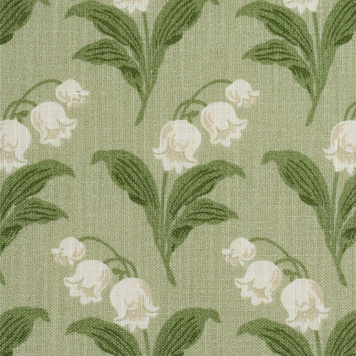 Schumacher Lily Of The Valley Indoor/Outdoor Moss Fabric Sample 182140