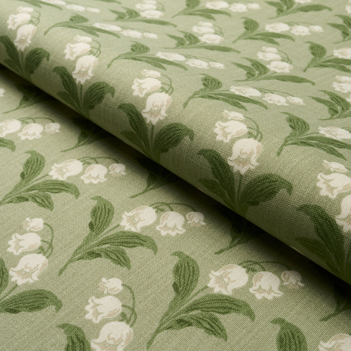 Schumacher Lily Of The Valley Indoor/Outdoor Moss Fabric 182140