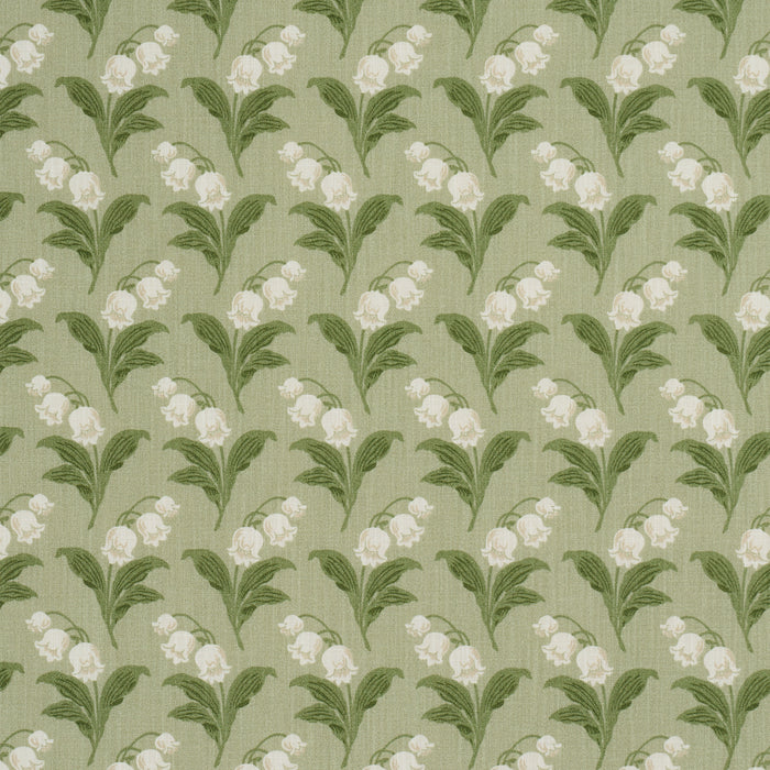 Schumacher Lily Of The Valley Indoor/Outdoor Moss Fabric Sample 182140