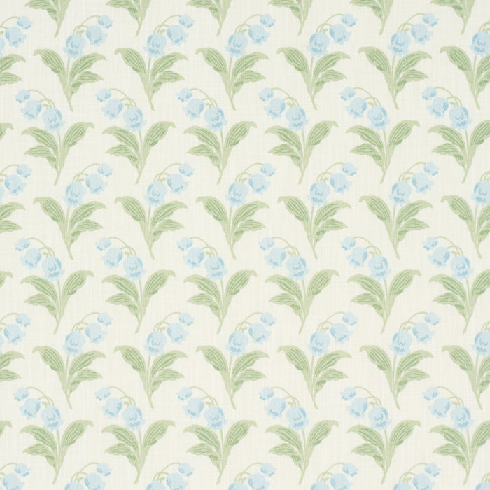 Schumacher Lily Of The Valley Indoor/Outdoor Bluebell Fabric 182141