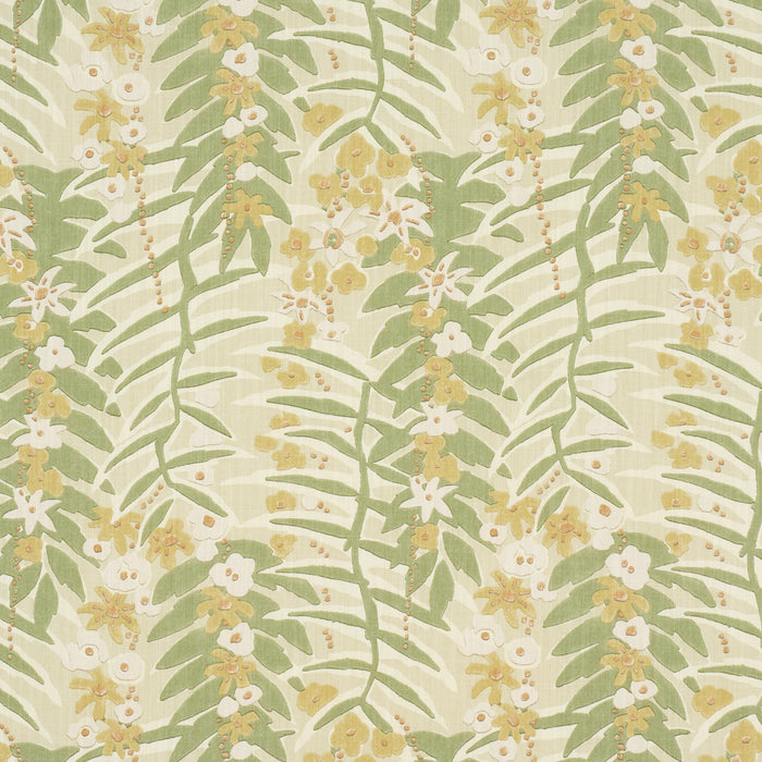 Schumacher Ashbee Botanical Citron Fabric Sample 182151