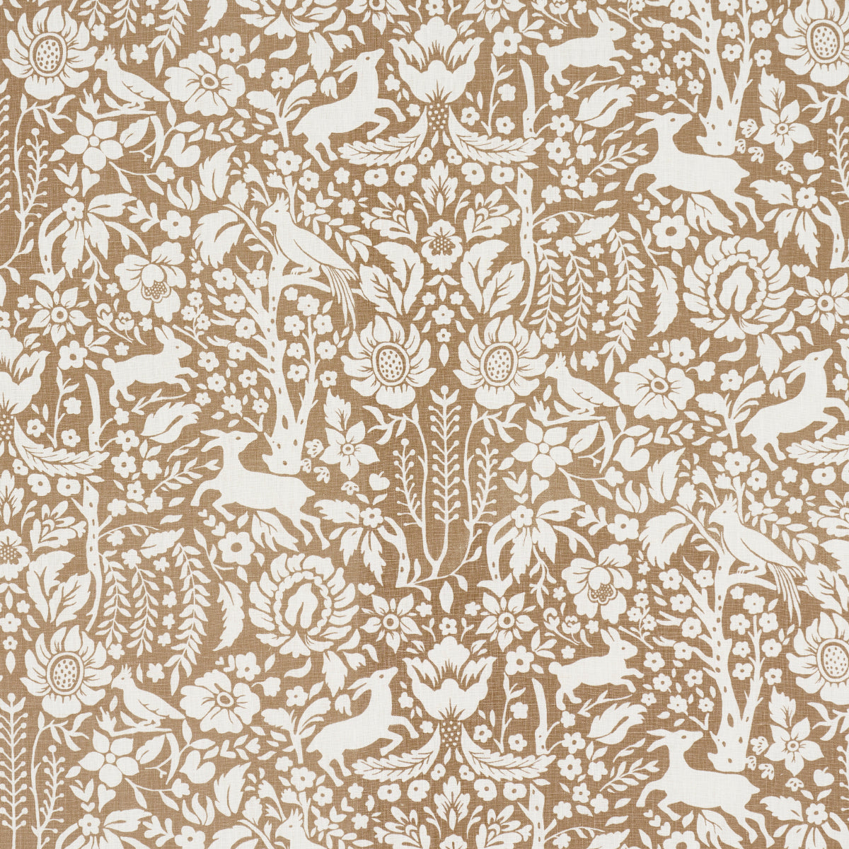 Schumacher Deerfield Mocha Fabric 182172