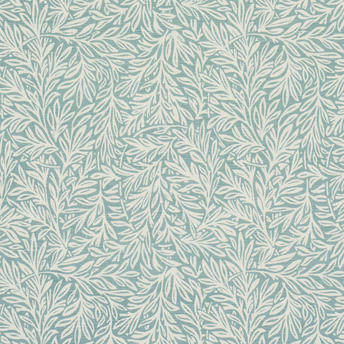 Schumacher Willow Leaf Aqua Fabric Sample 182180