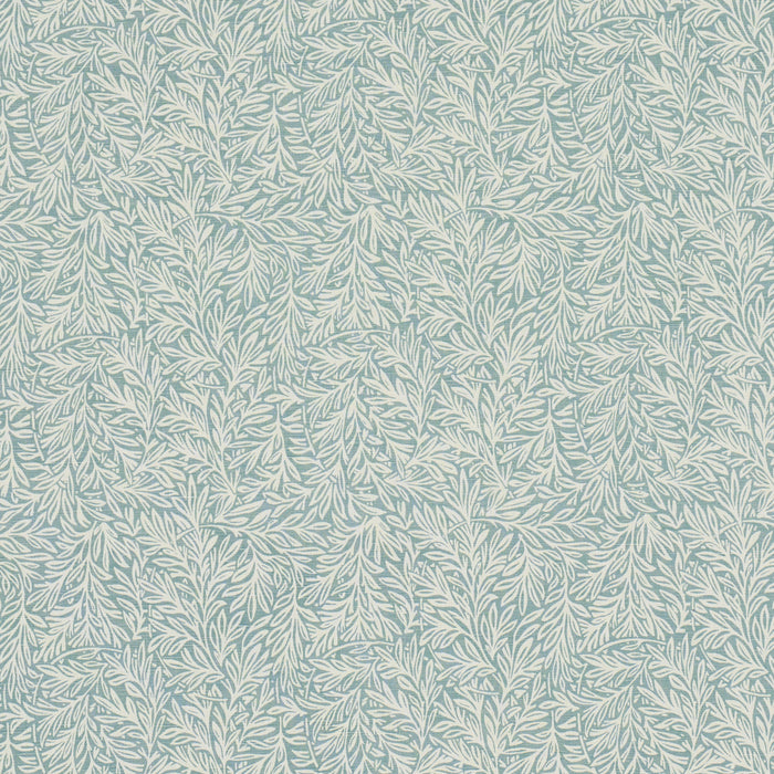 Schumacher Willow Leaf Aqua Fabric 182180