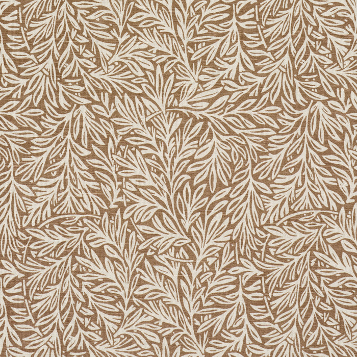 Schumacher Willow Leaf Mocha Fabric Sample 182182