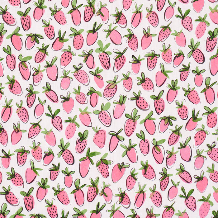 Schumacher Shortcake Indoor/Outdoor Pink Fabric Sample 182191