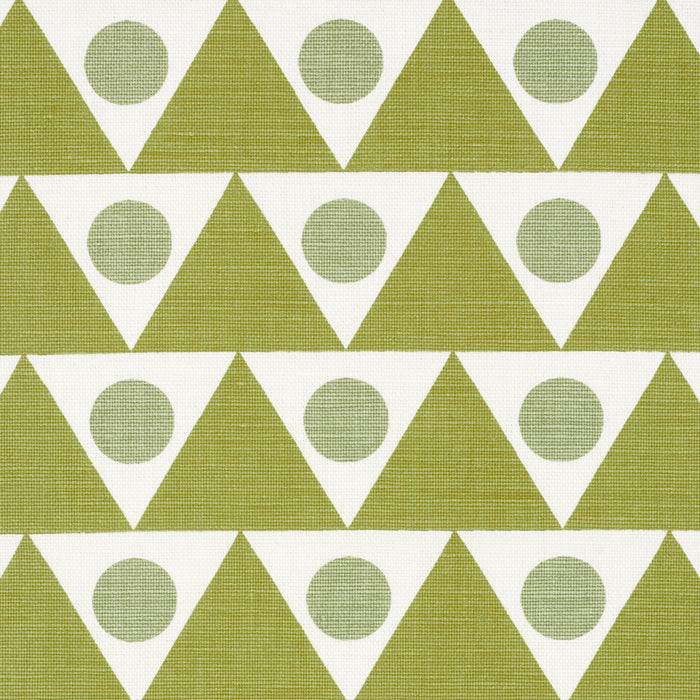 Schumacher Pennant Green Fabric 182221