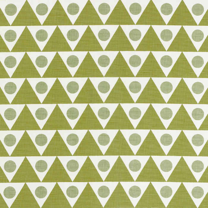 Schumacher Pennant Green Fabric Sample 182221