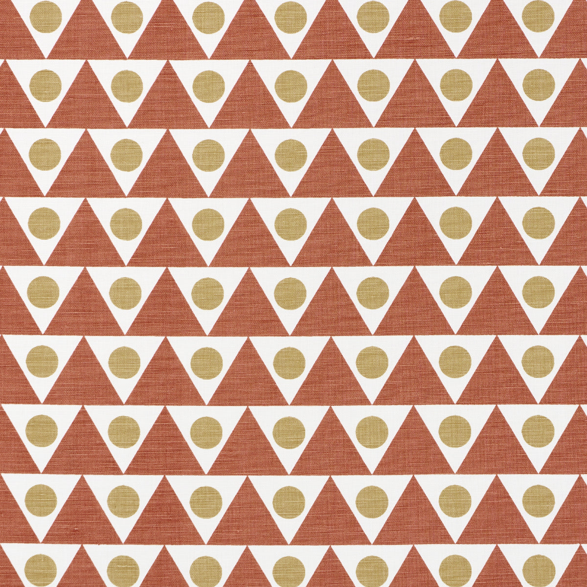 Schumacher Pennant Terracotta Fabric 182222