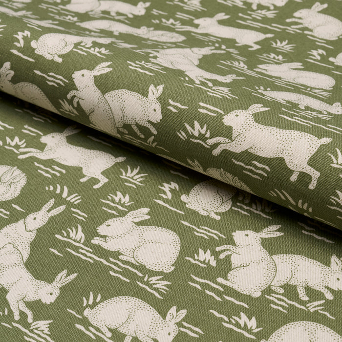 Schumacher Cottontails Moss Fabric 182240