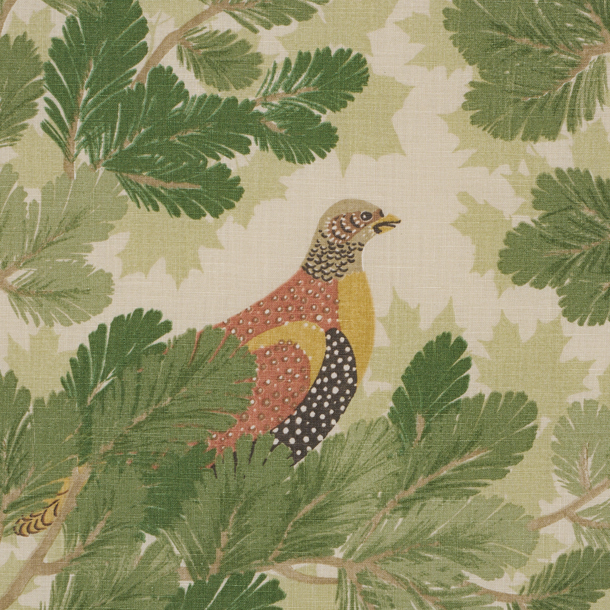 Schumacher Covey Hedge Pine Fabric 182250