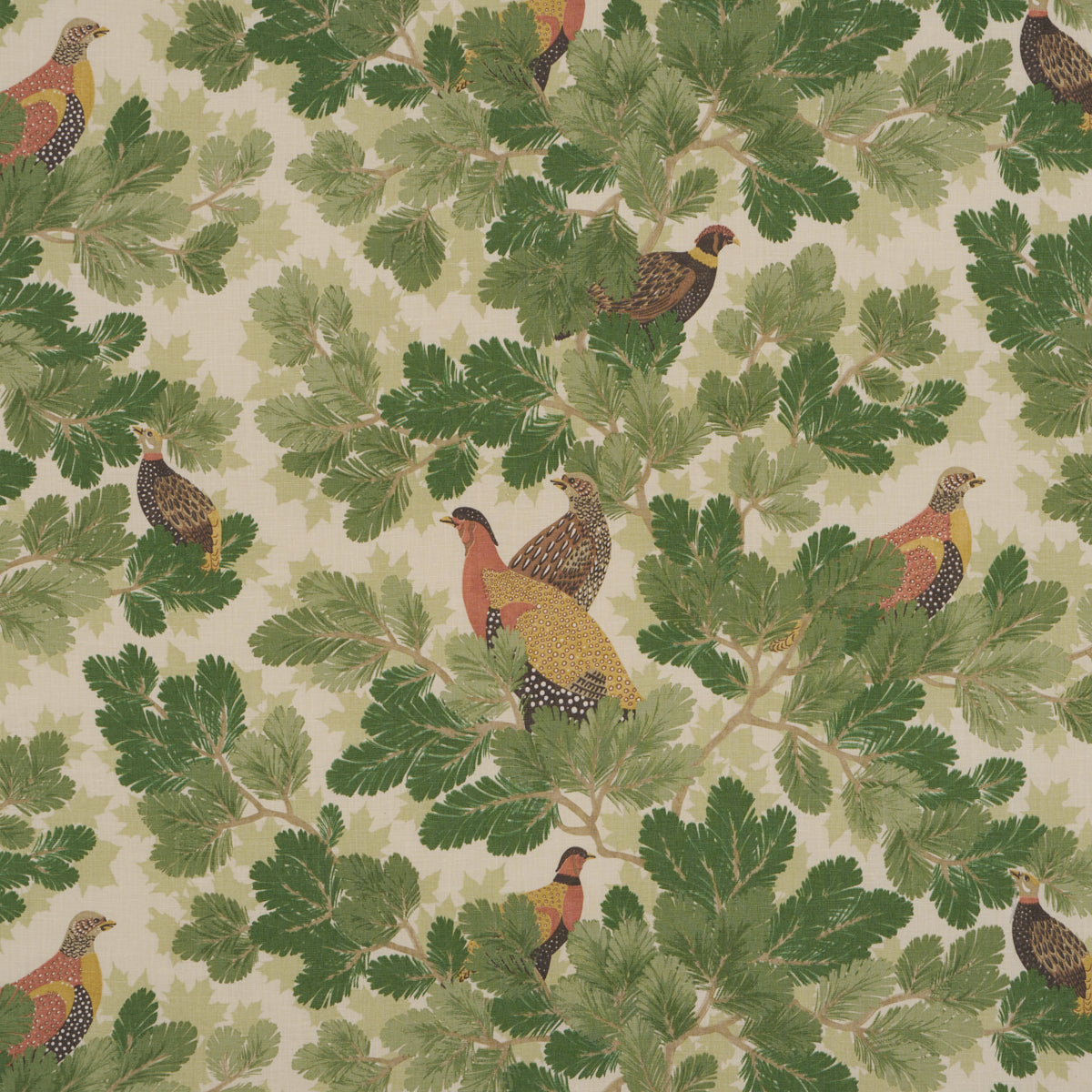 Schumacher Covey Hedge Pine Fabric 182250