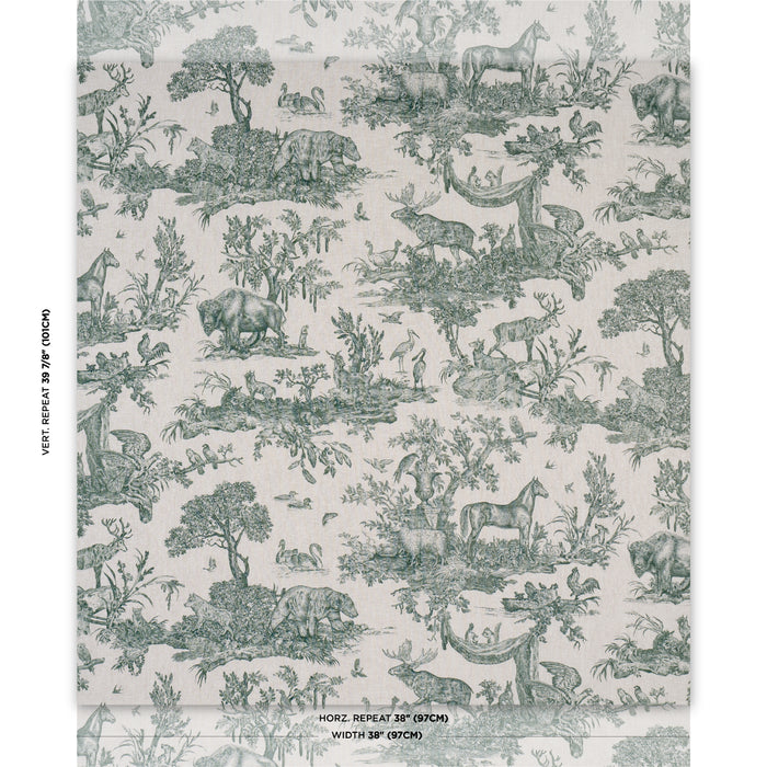 Schumacher Western Toile Forest Fabric 182272