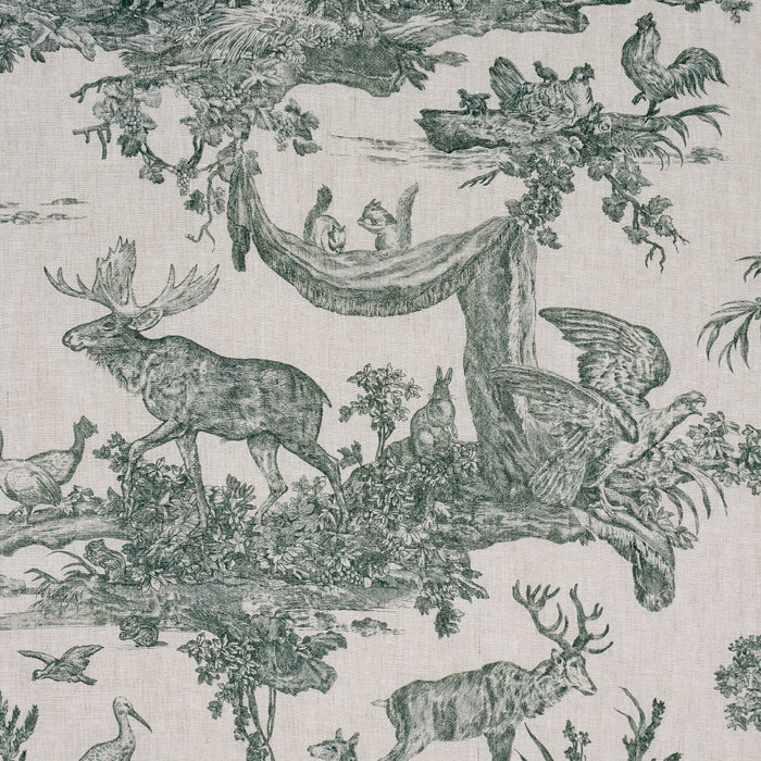 Schumacher Western Toile Forest Fabric Sample 182272