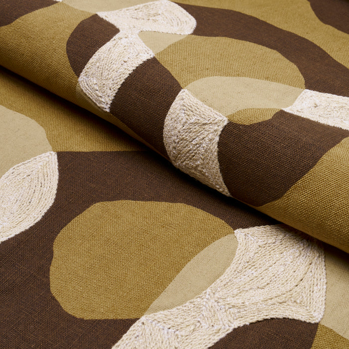 Schumacher Conrad Ochre Fabric 182280