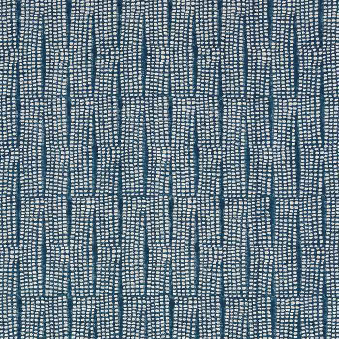 Schumacher Noland Block Print Indigo Fabric Sample 182290