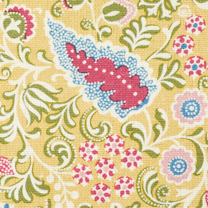 Schumacher Peggy Paisley Lemonade Fabric Sample 182431