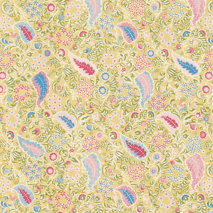 Schumacher Peggy Paisley Lemonade Fabric 182431