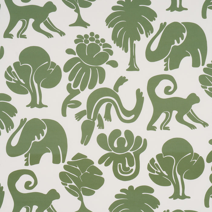 Schumacher Call Of The Jungle Forest Green Fabric 182490