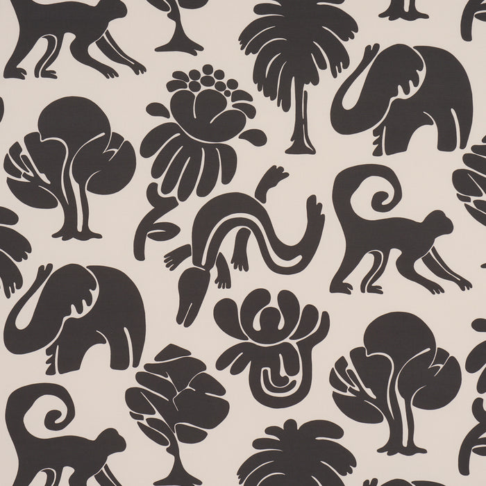 Schumacher Call Of The Jungle Black Fabric 182492