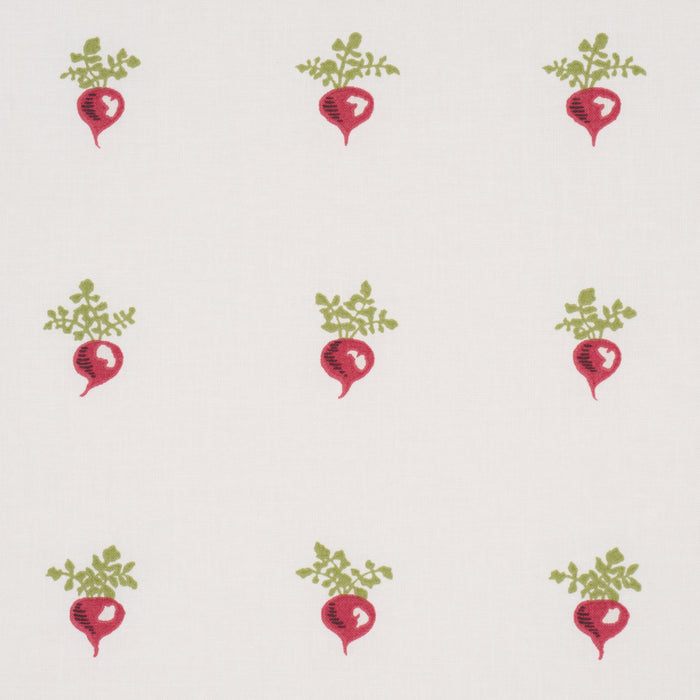 Schumacher My Little Radish Red Fabric Sample 182500