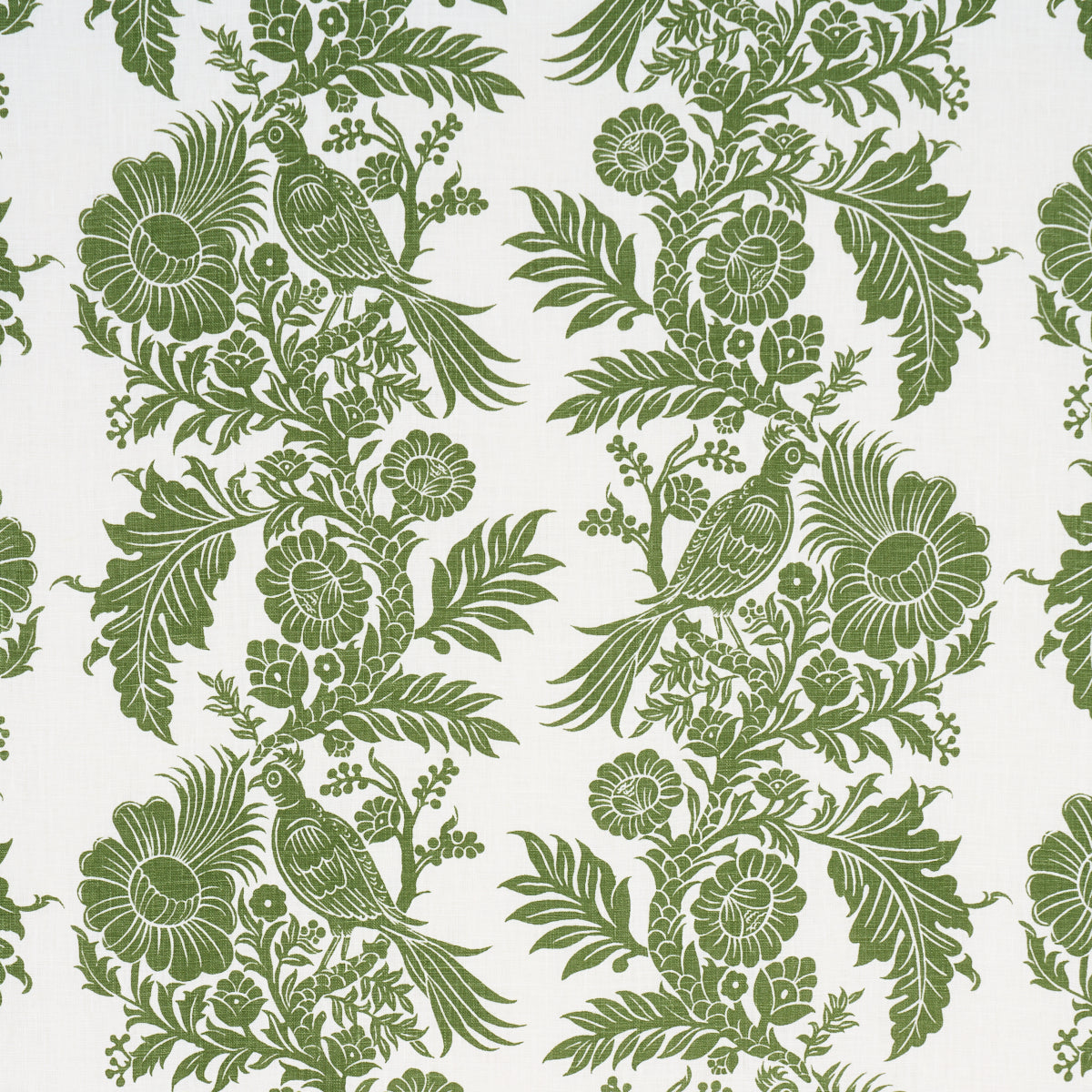 Schumacher Raven Woods Green Fabric 182530