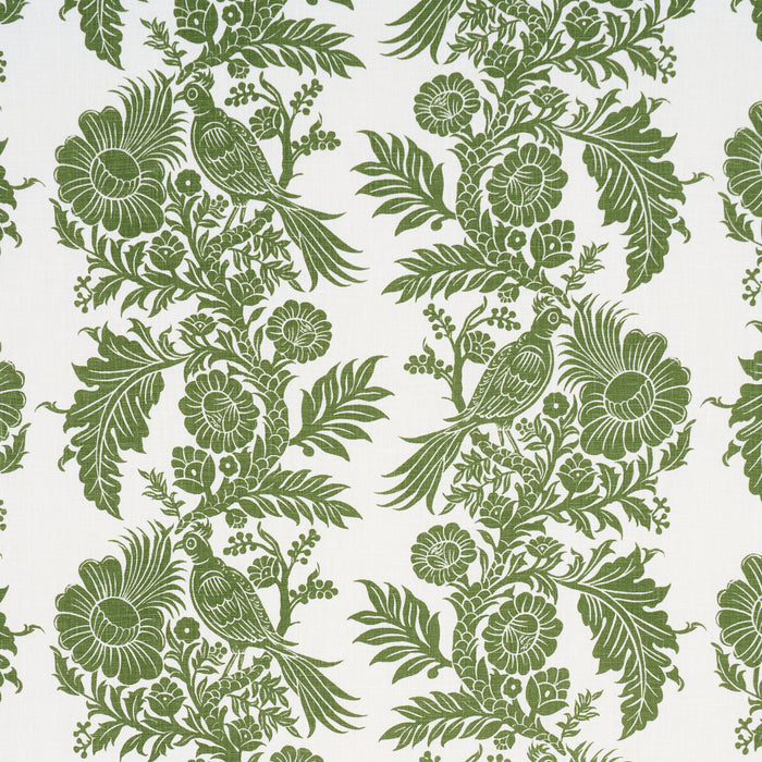 Schumacher Raven Woods Green Fabric Sample 182530