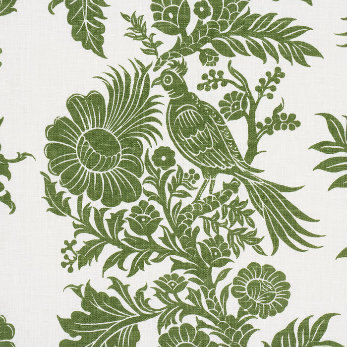 Schumacher Raven Woods Green Fabric Sample 182530