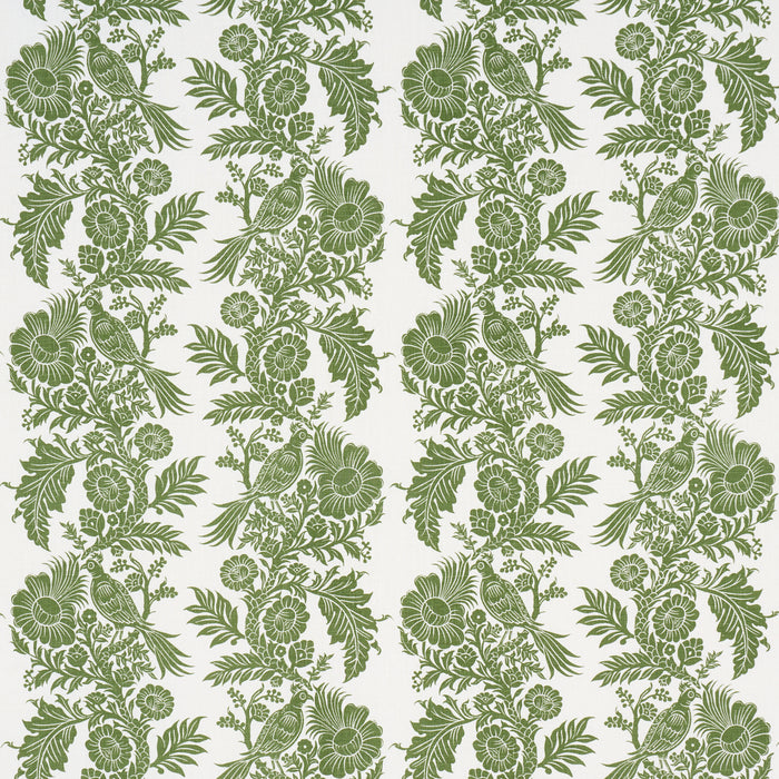 Schumacher Raven Woods Green Fabric 182530