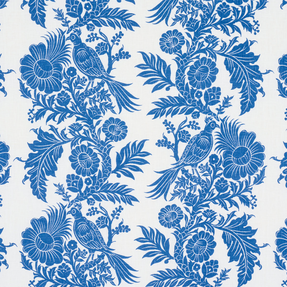 Schumacher Raven Woods Blue Fabric 182531