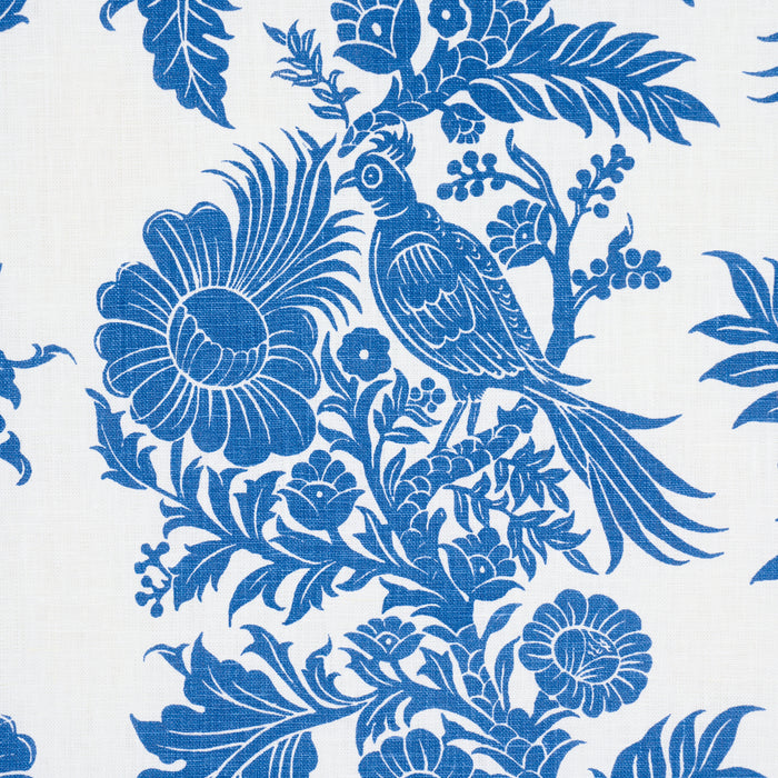 Schumacher Raven Woods Blue Fabric 182531