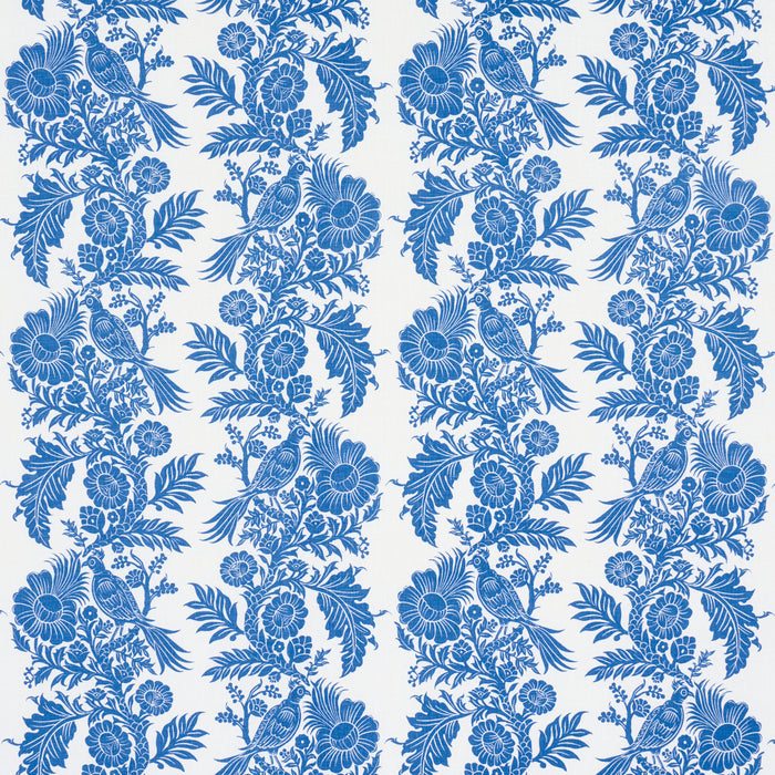 Schumacher Raven Woods Blue Fabric 182531